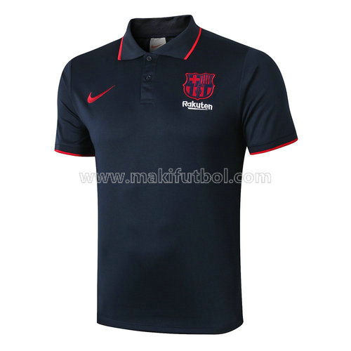 camiseta barcelona polo azul 2019-20